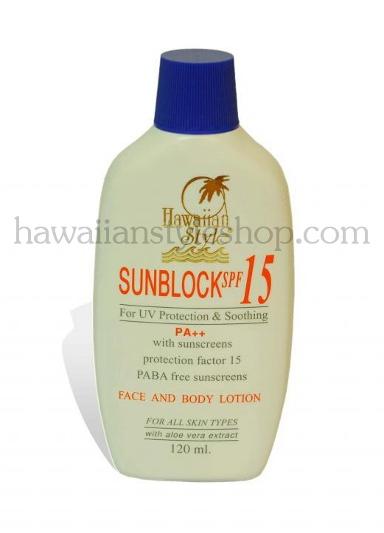ครีมกันแดด HAWAIIAN STYLE SUNBLOCK LOTION SPF 15  120 ml.